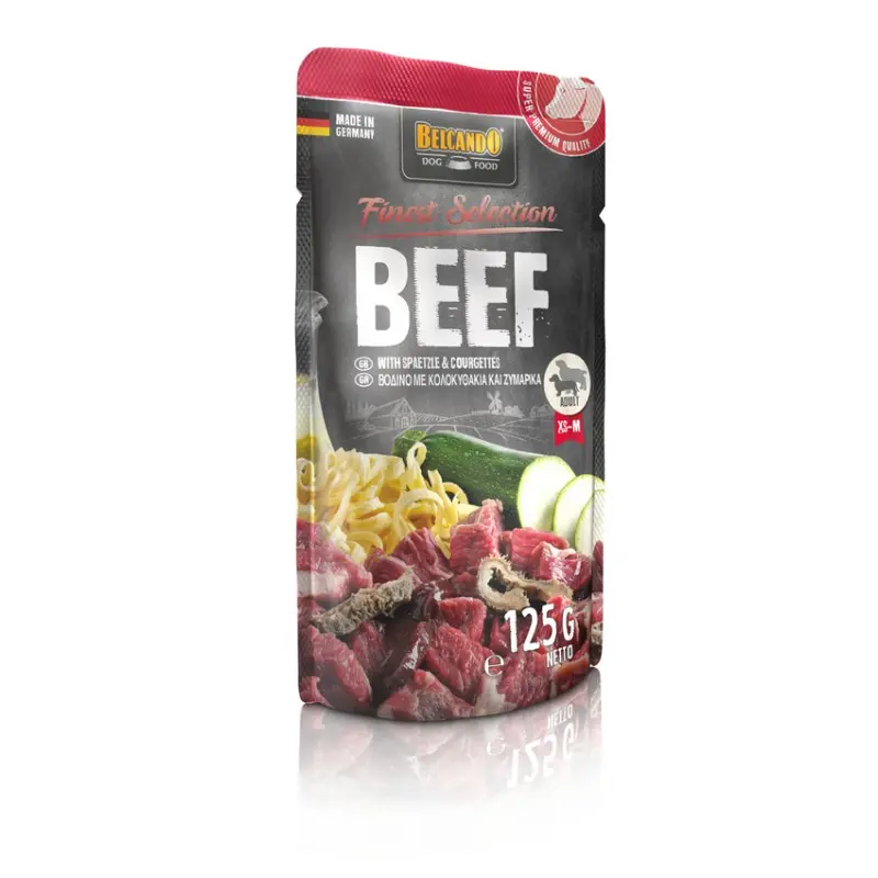  BELCANDO - Sachet fraîcheur : Boeuf & 
 pâtes, avec courgettes