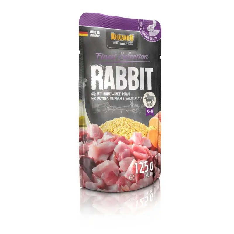  BELCANDO - Sachet fraîcheur : Lapin 
 avec Millet & Patate Douce